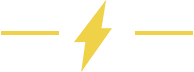 A yellow lightning bolt is shown on the side of a green background.